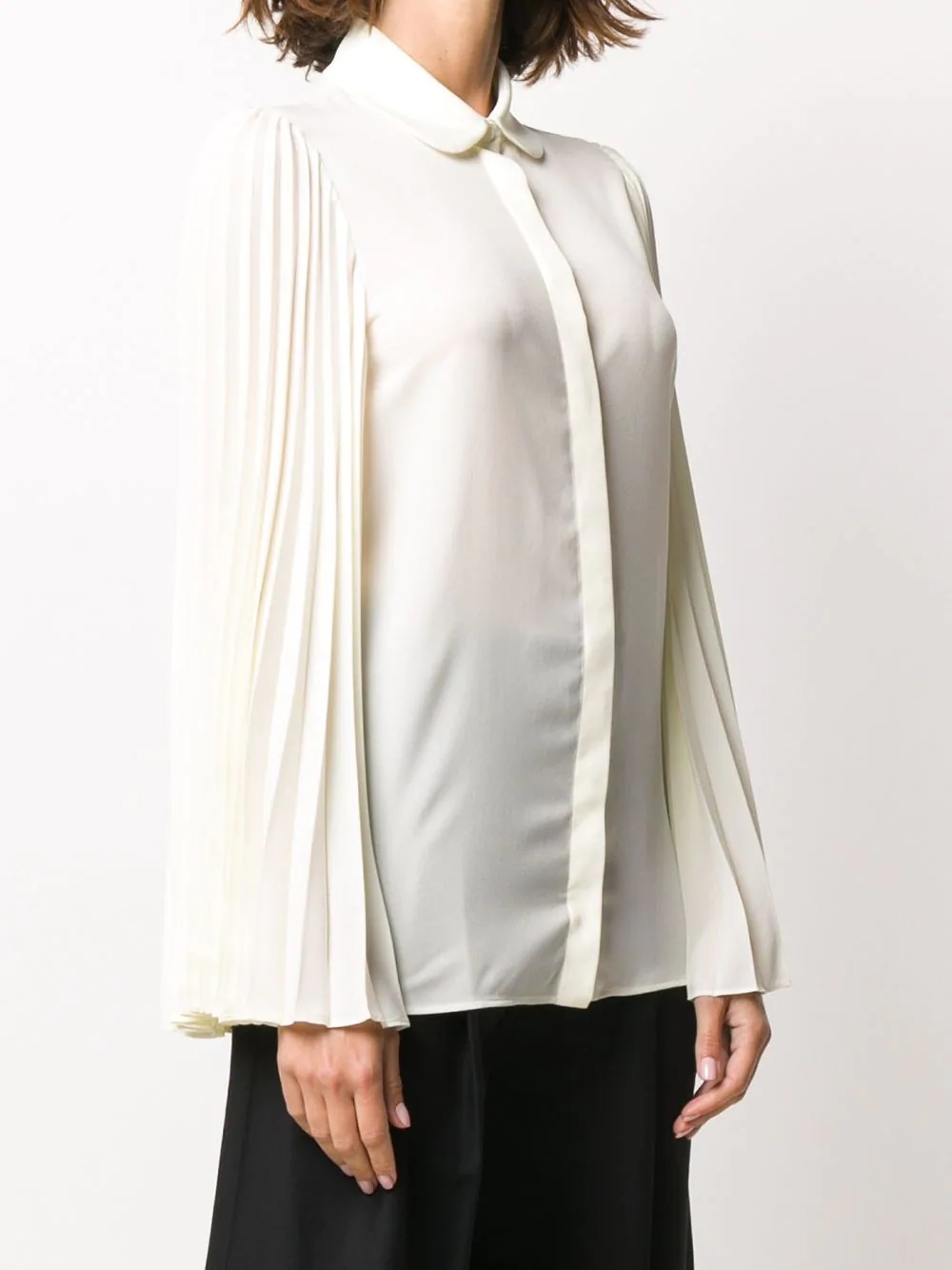 pleated sleeves shirt - 3