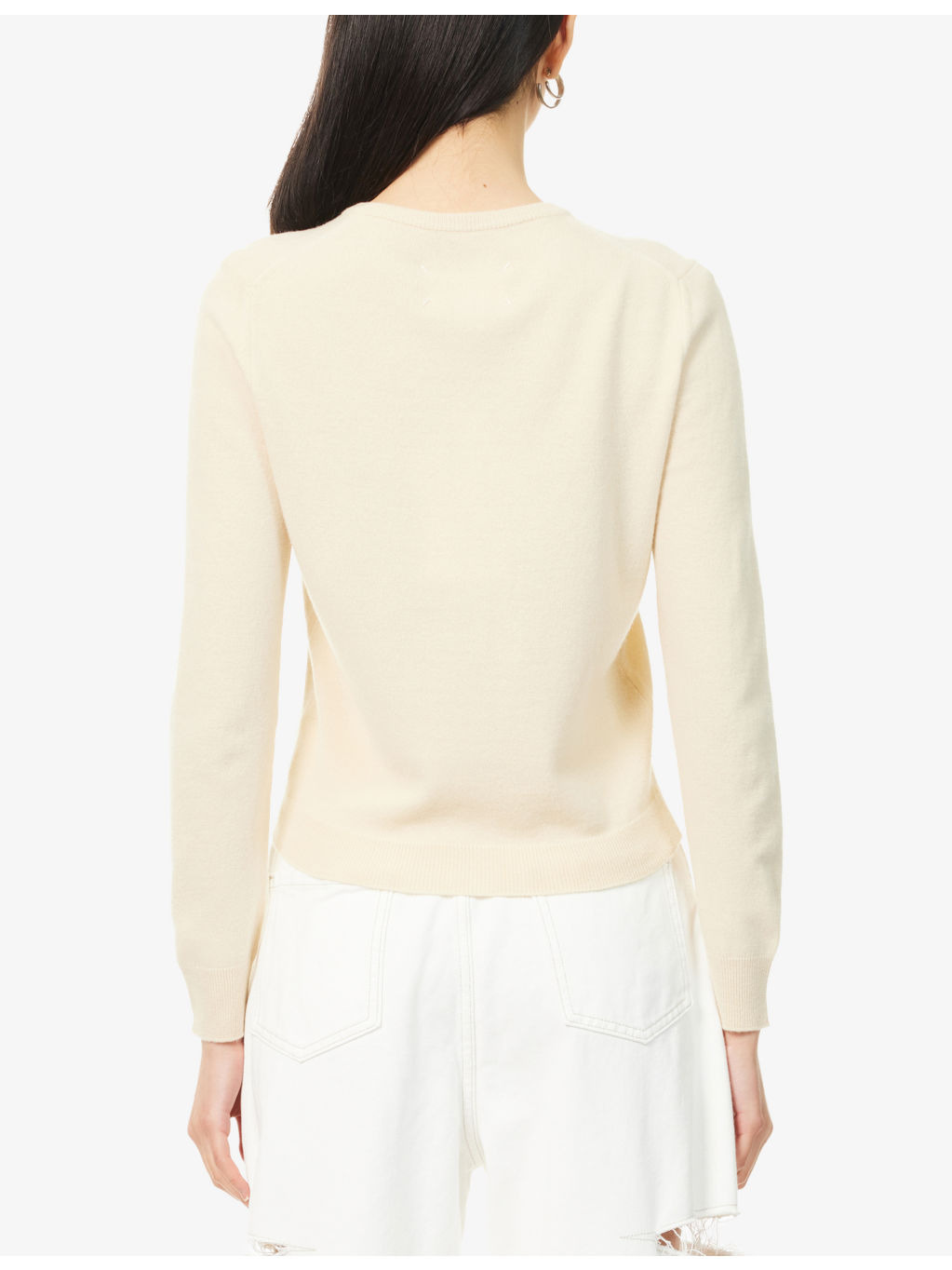 Round-Neck Regular-Fit Wool Cardigan - 4