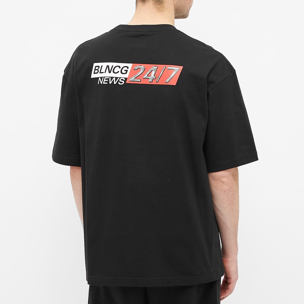 Balenciaga News Logo Print Tee - 5