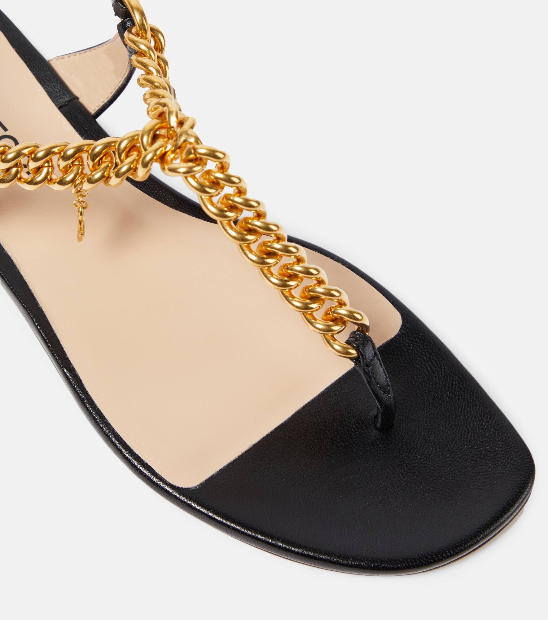Zenith embellished leather thong sandals - 6