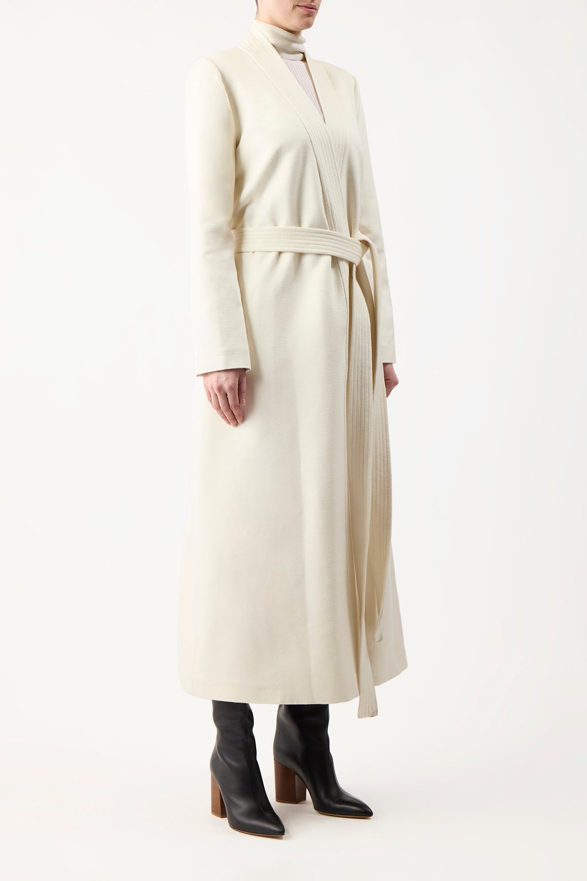 Devon Coat in Winter Silk - 3
