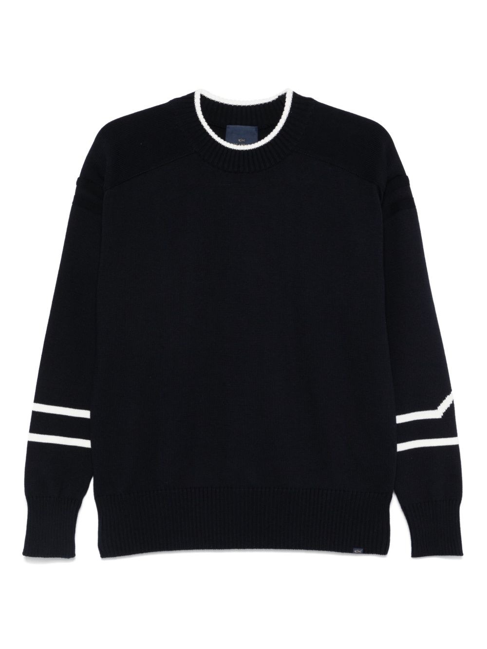 logo-jacquard sweater - 1