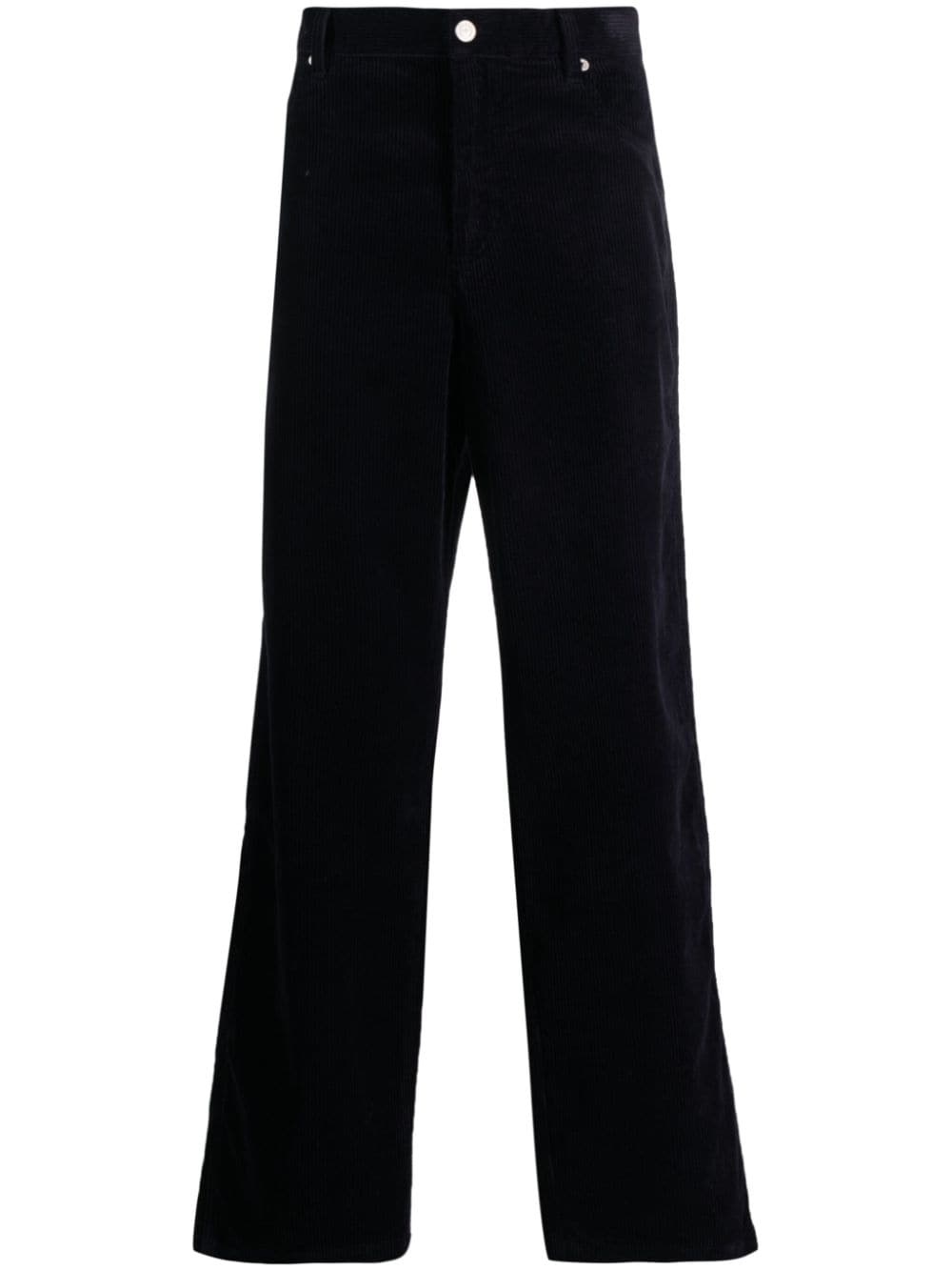 corduroy straight-leg trousers - 1