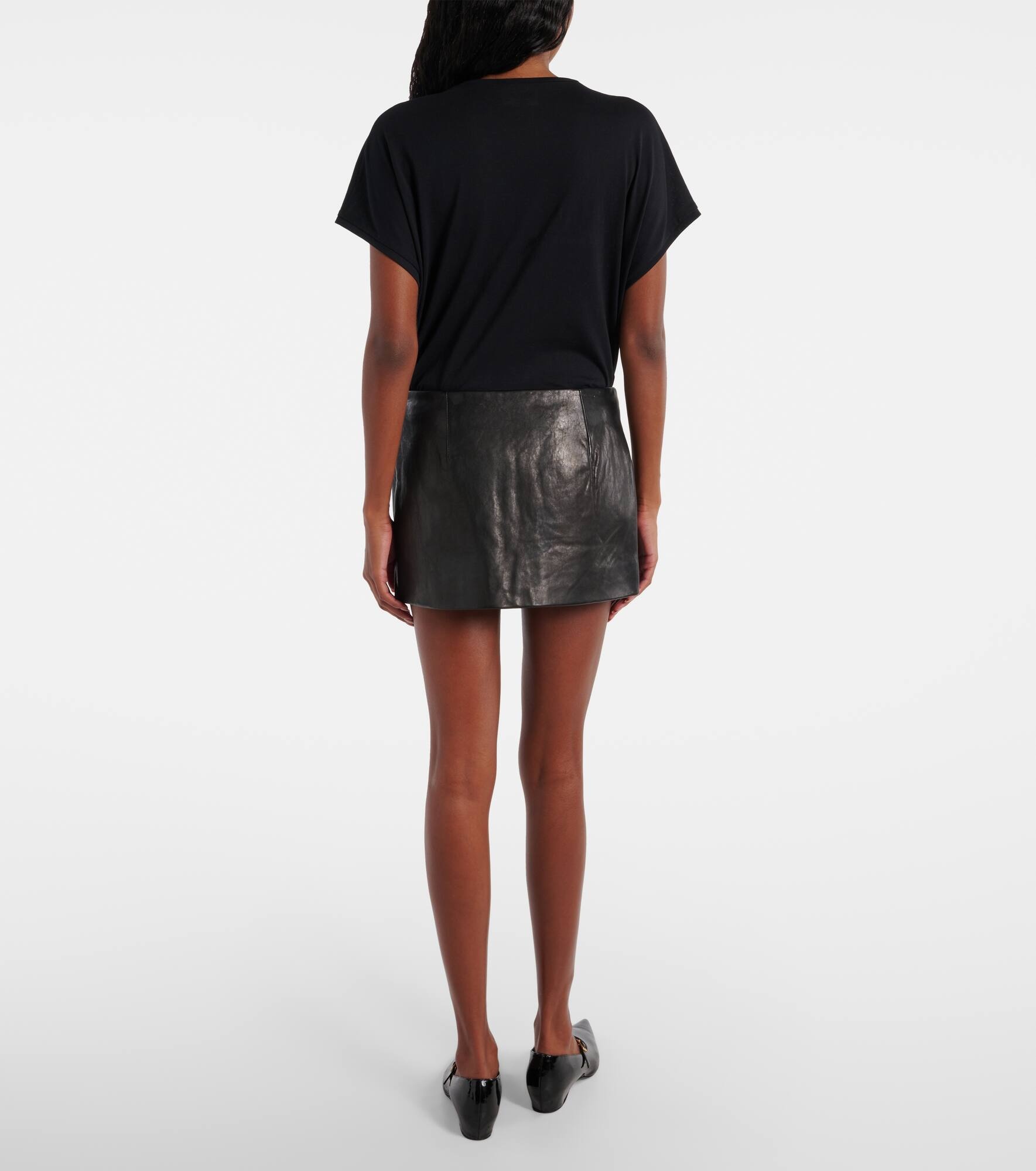 Jett leather miniskirt - 3
