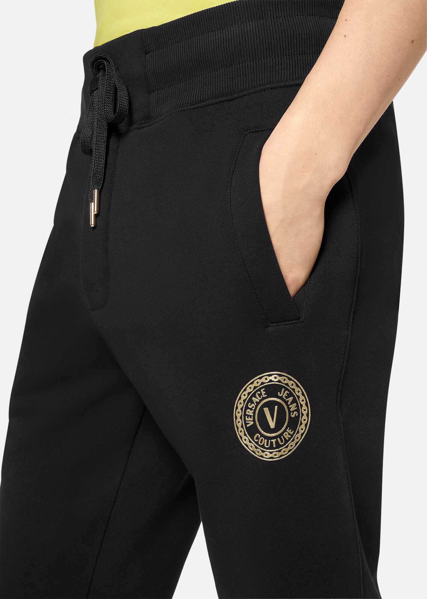 V-Emblem Motif Sweatpants - 5