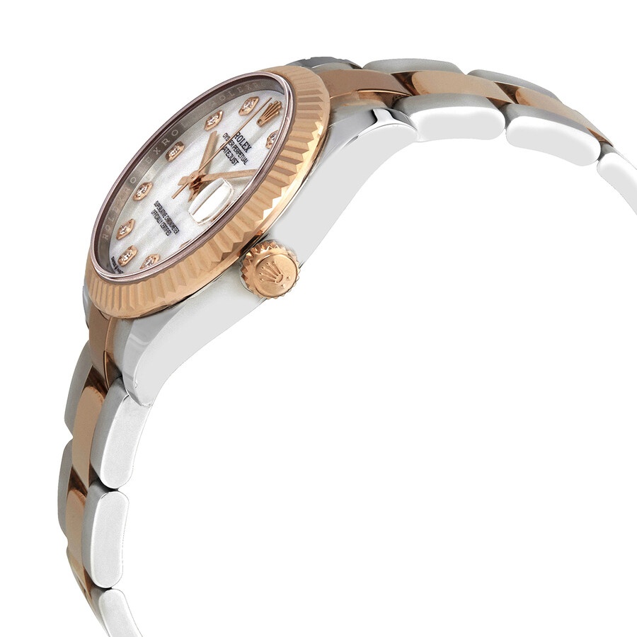 Rolex Datejust 31 Mother of Pearl Diamond Dial Automatic Ladies Steel and 18kt Everose Gold Oyster W - 2