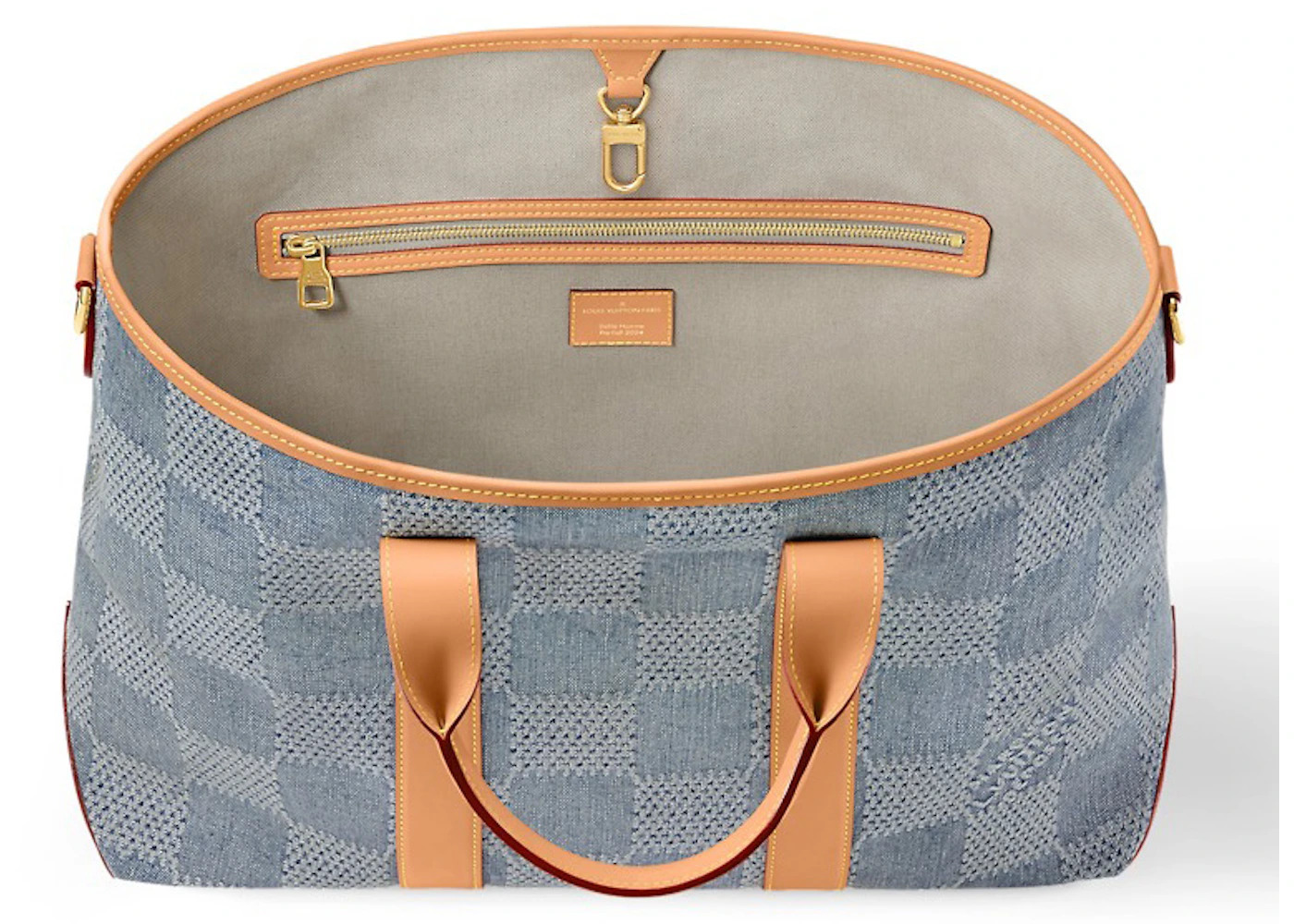 Louis Vuitton Weekend Tote Damier Denim 3D Blue Denim - 3