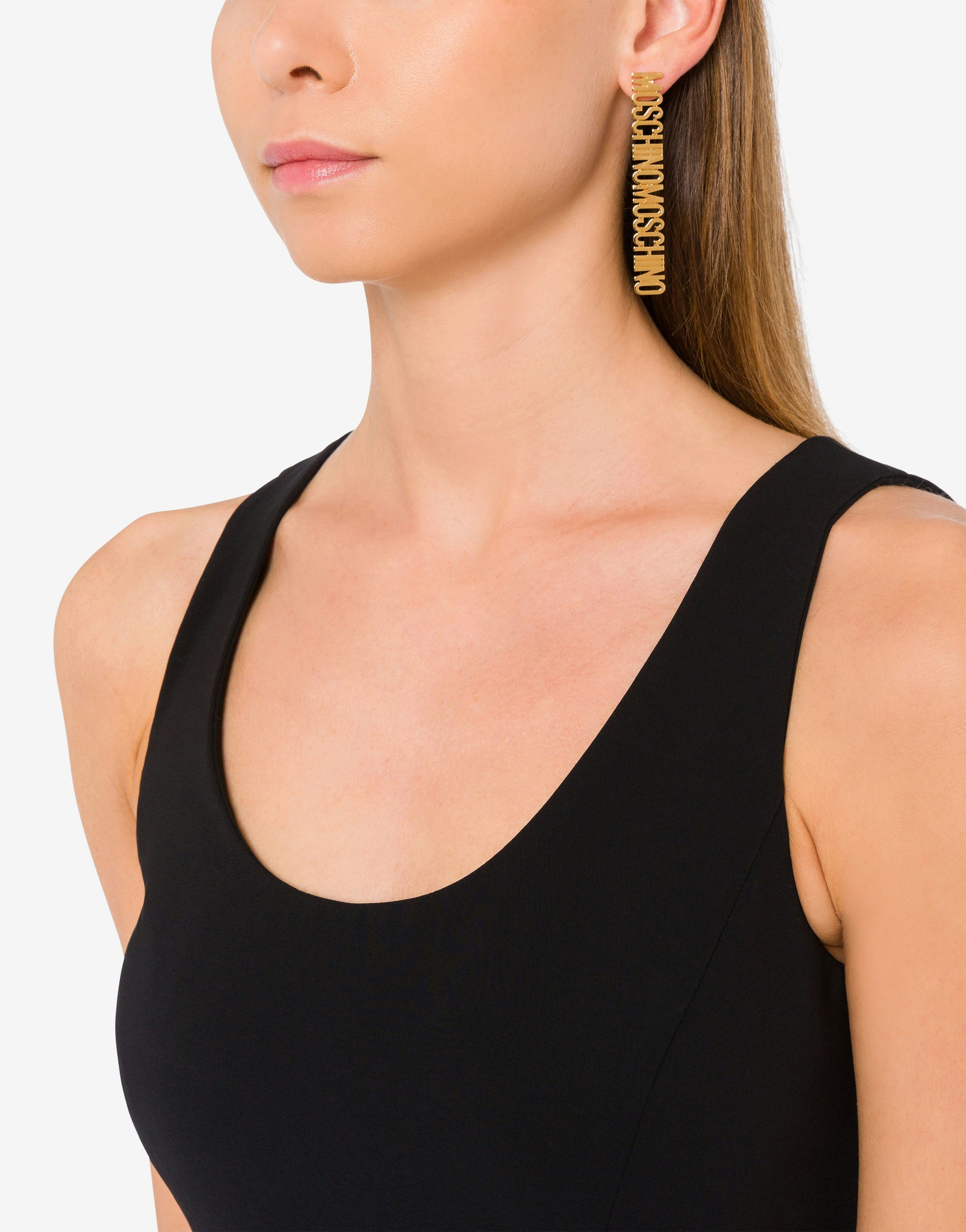 LETTERING LOGO EARRINGS - 4