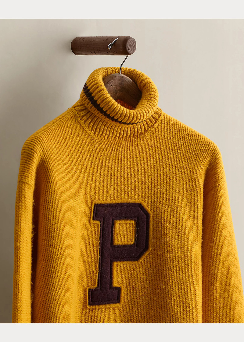 1997 Letter Turtleneck Sweater - Size L 3