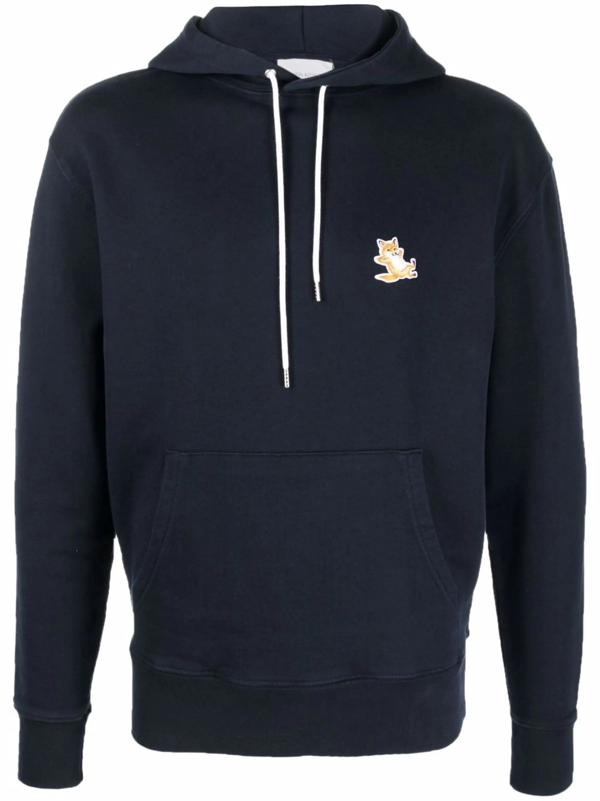 MAISON KITSUNE Men Chillax Fox Patch Classic Hoodie - 6