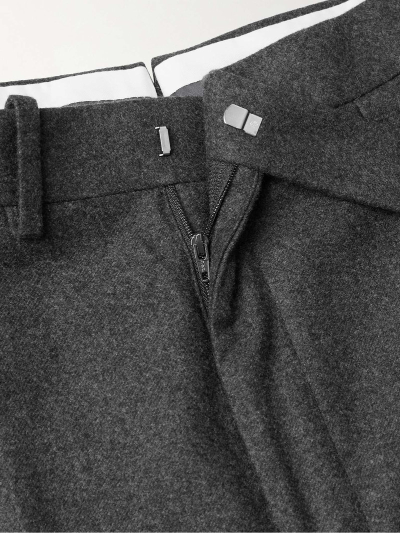 Straight-Leg Pleated Wool Trousers 3