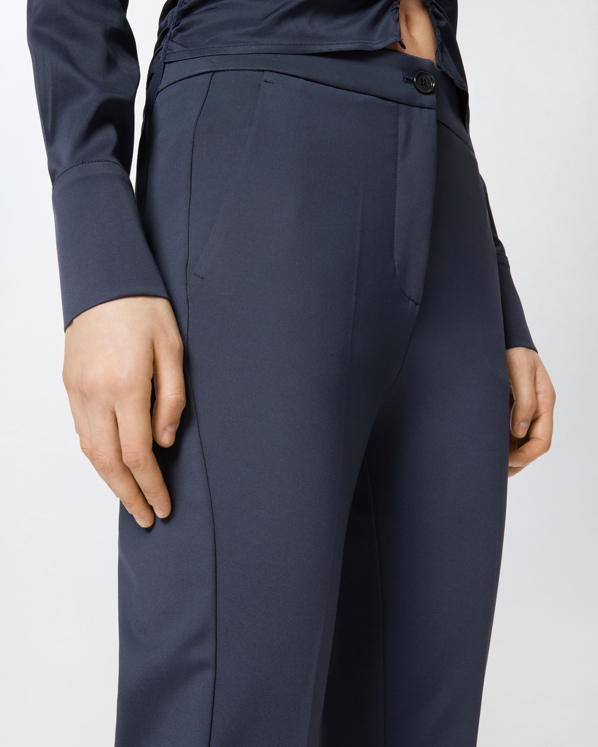 ELEGANT HIGH-WAISTED FLARED TROUSERS - 5