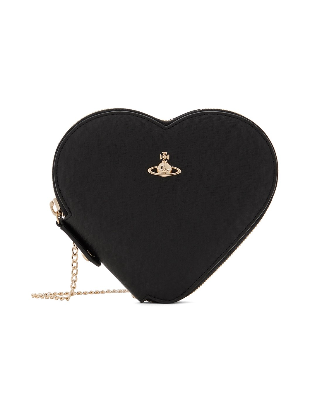 Black New Heart Crossbody Bag - 1