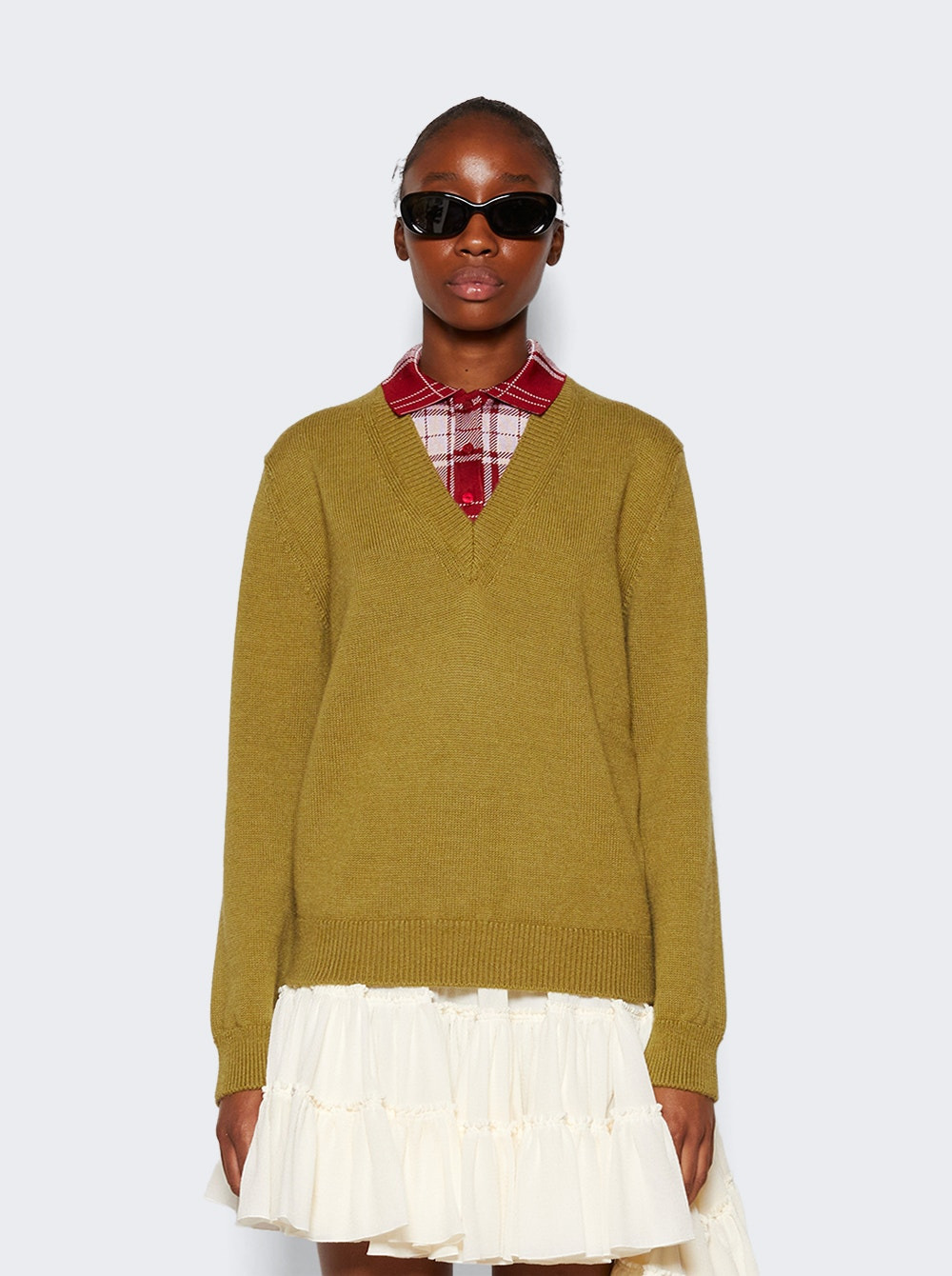 Trompe L'oeil Sweater Green - 3