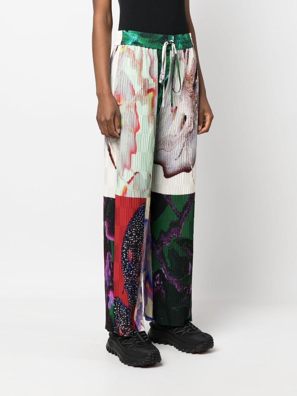 Grow plissÃ©-effect straight trousers - 3
