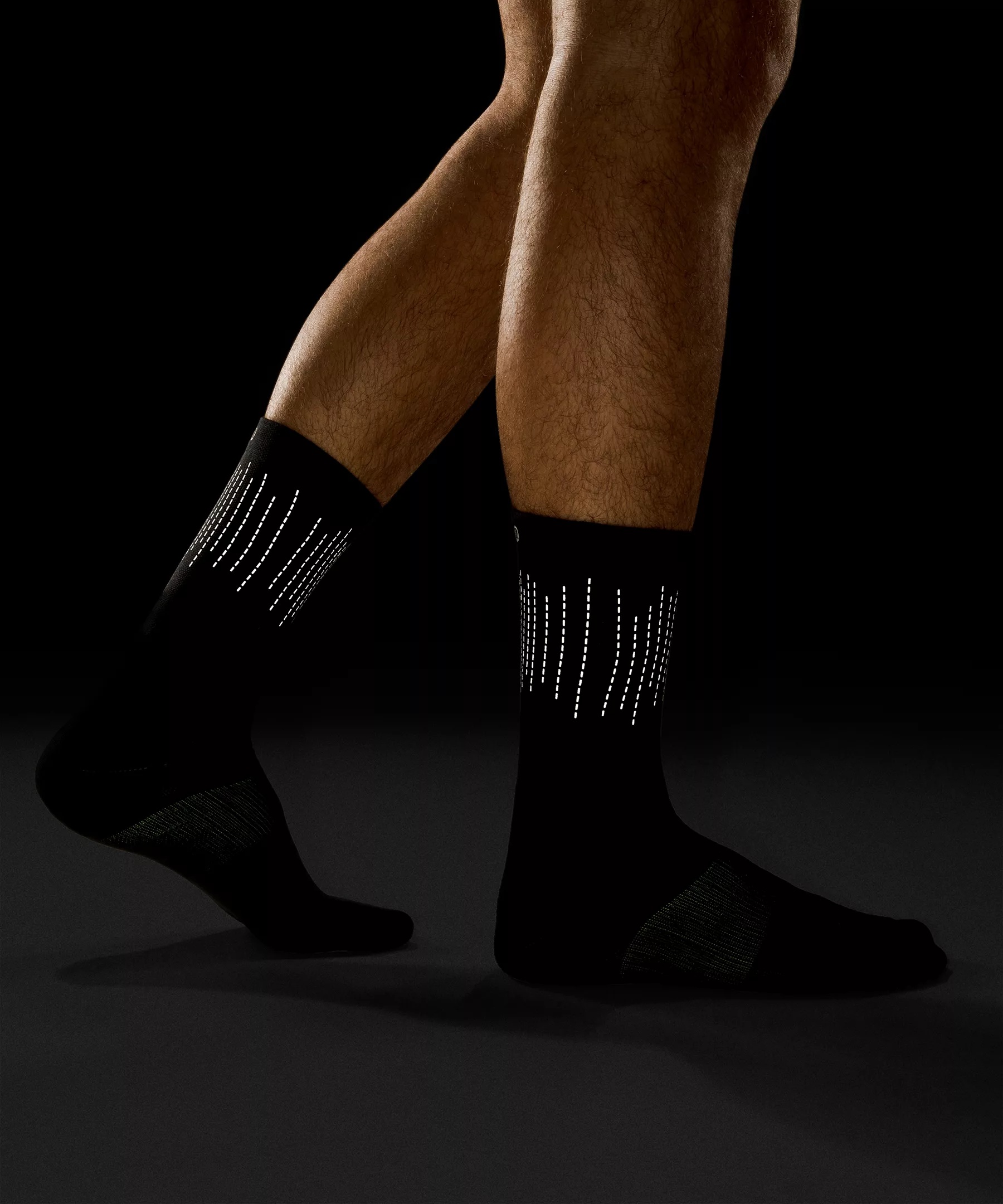 Men's Power Stride Crew Socks *Reflective - 5