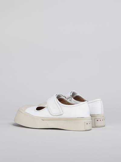 Marni WHITE CALF LEATHER PABLO MARY-JANE SNEAKER outlook