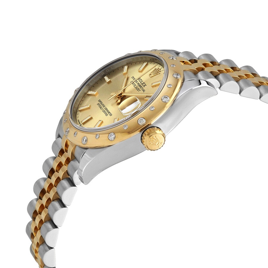 Rolex Datejust 31 Champagne Dial Automatic Ladies Steel and 18kt Yellow Gold Jubilee Watch 278343CSJ - 2