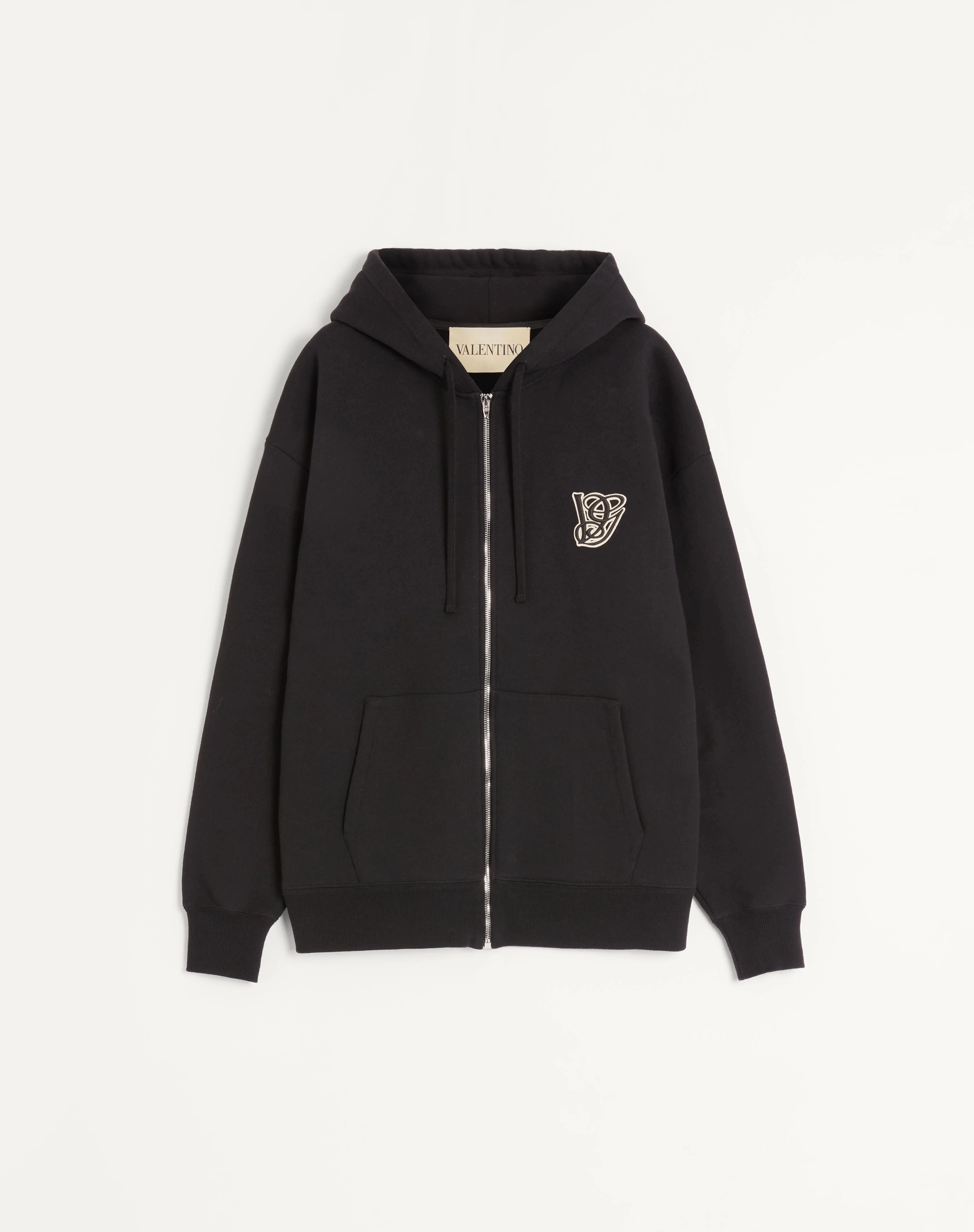 COTTON HOODED SWEATSHIRT WITH VG PATCH - 1