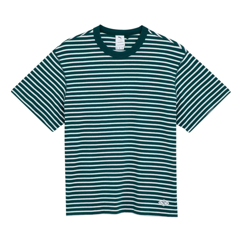 PUMA X Nanamica Striped T-Shirt 'Green' 539854-80 - 1