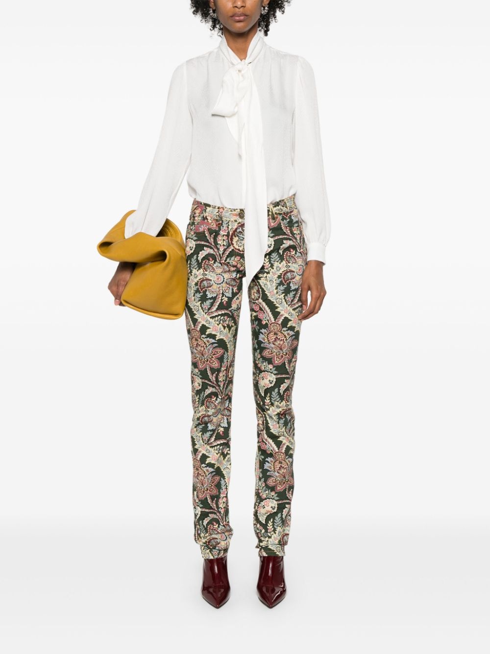 paisley-print jeans - 2