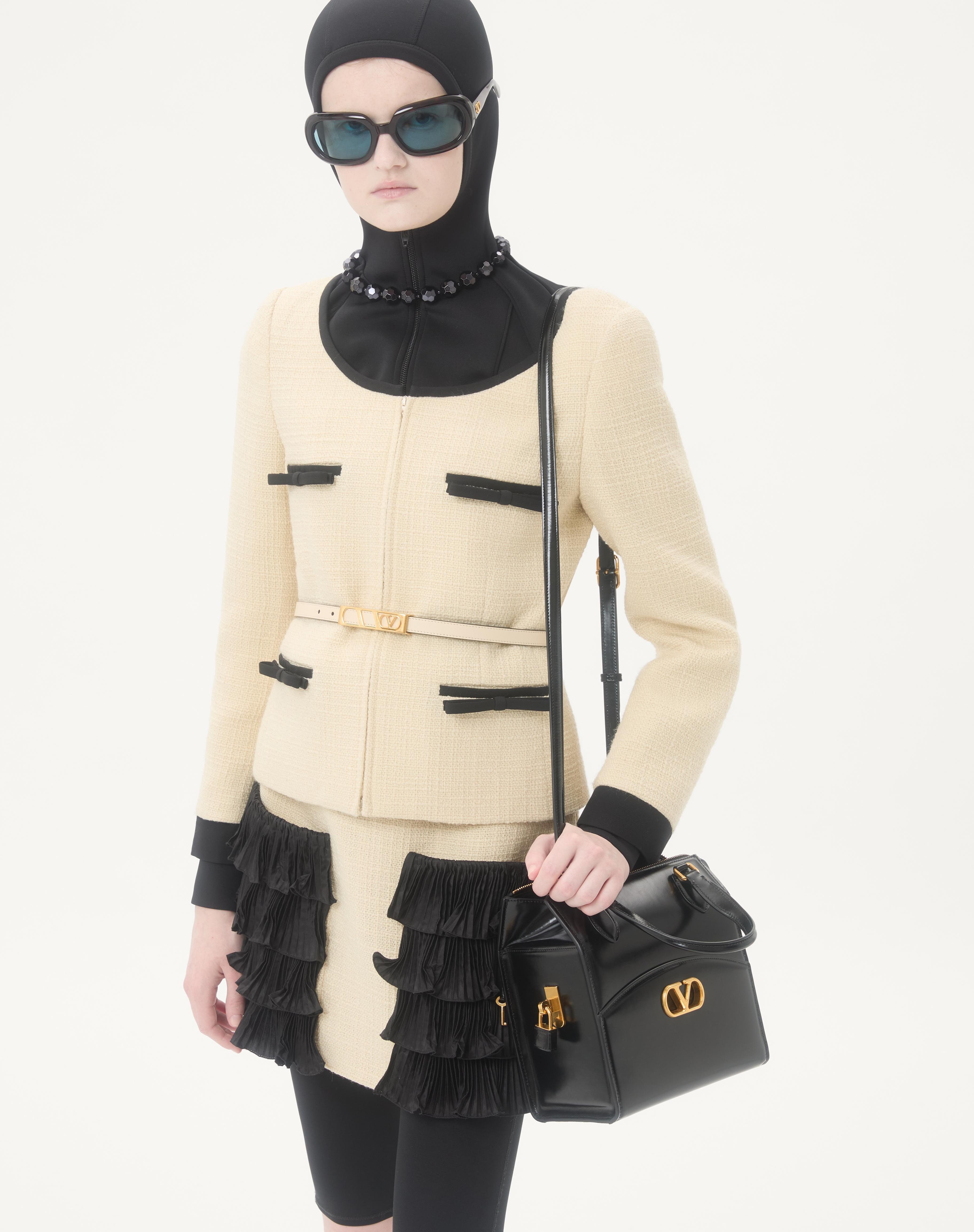 PLAIN WOOL TWEED JACKET - 3