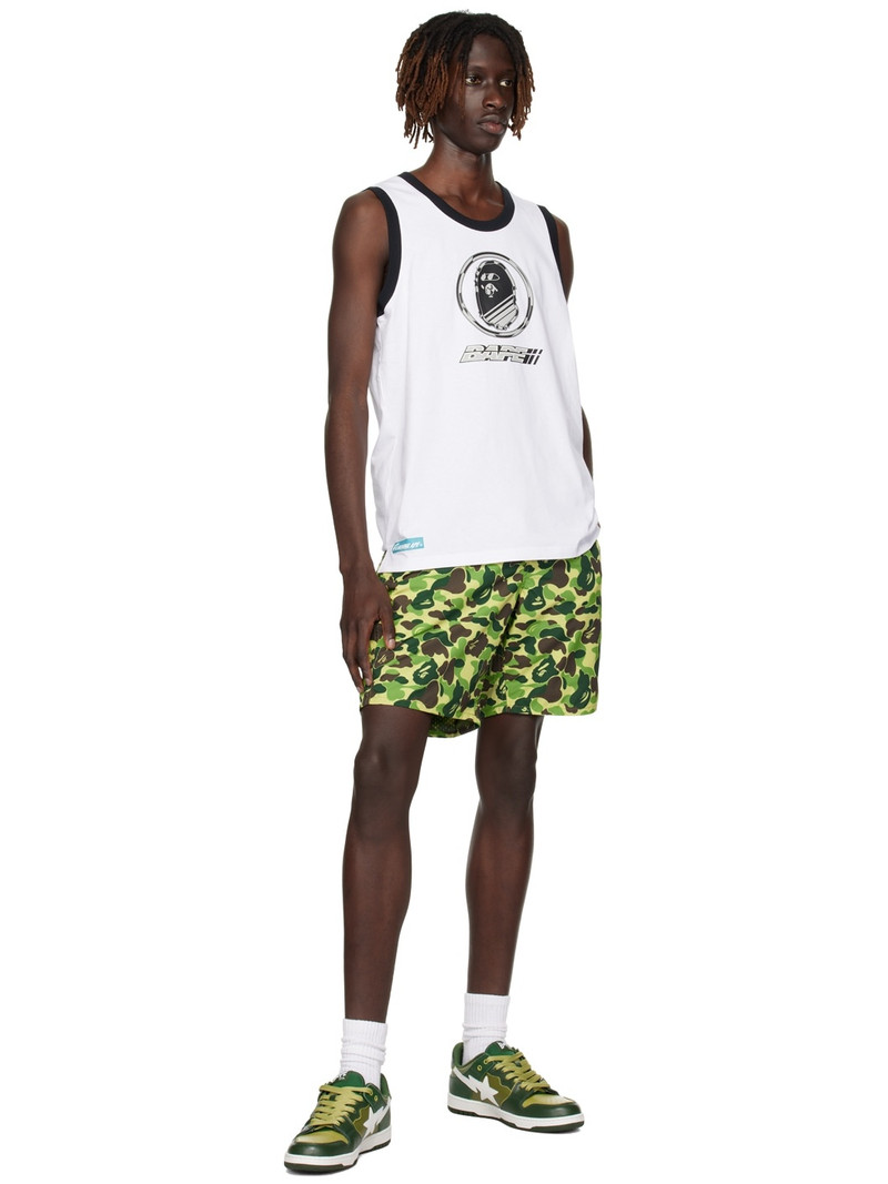 A BATHING APE® Green ABC Camo Shorts outlook