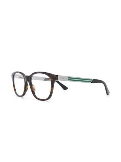 GUCCI GG0690O soft rectangular-frame glasses outlook