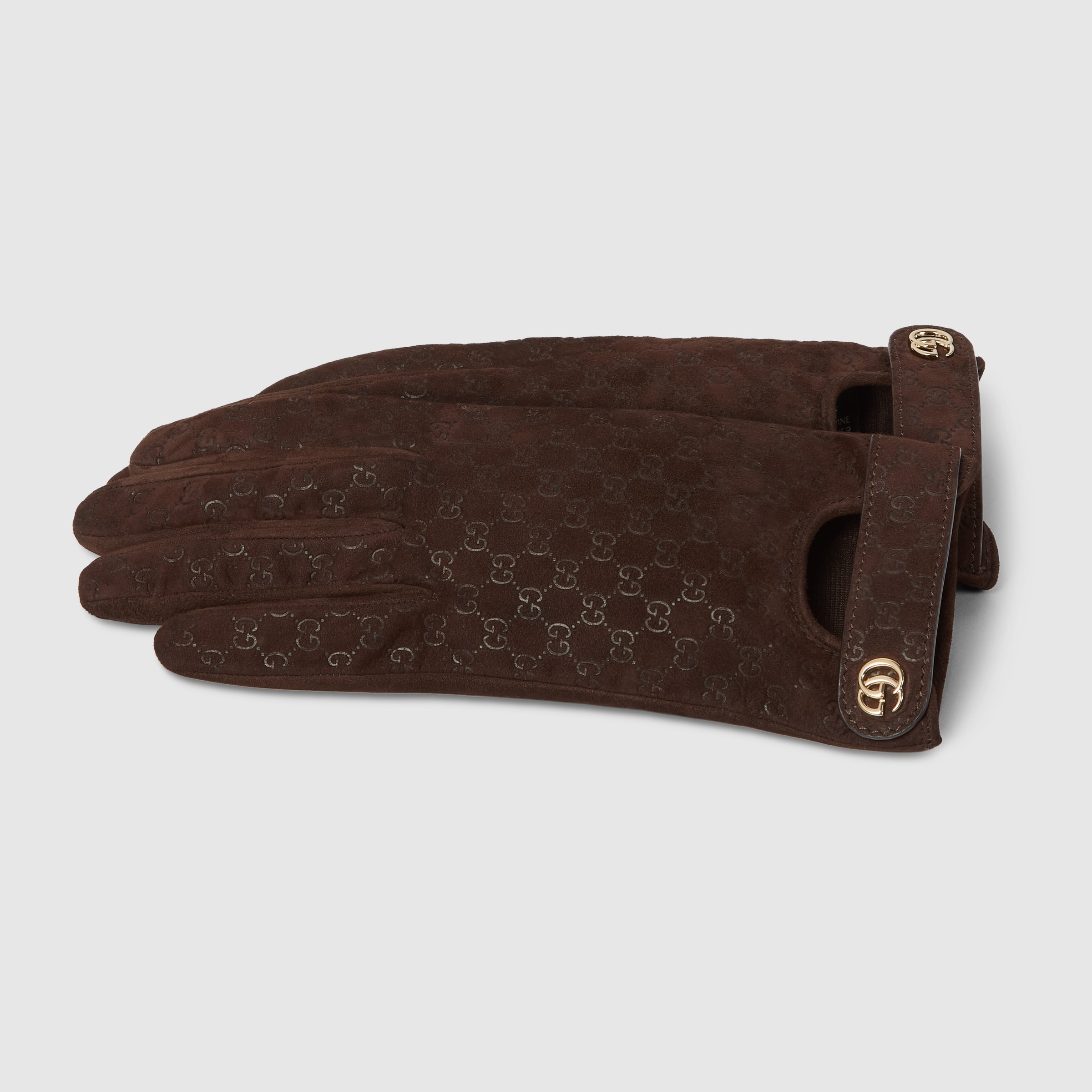 GG leather gloves with Double G - 2