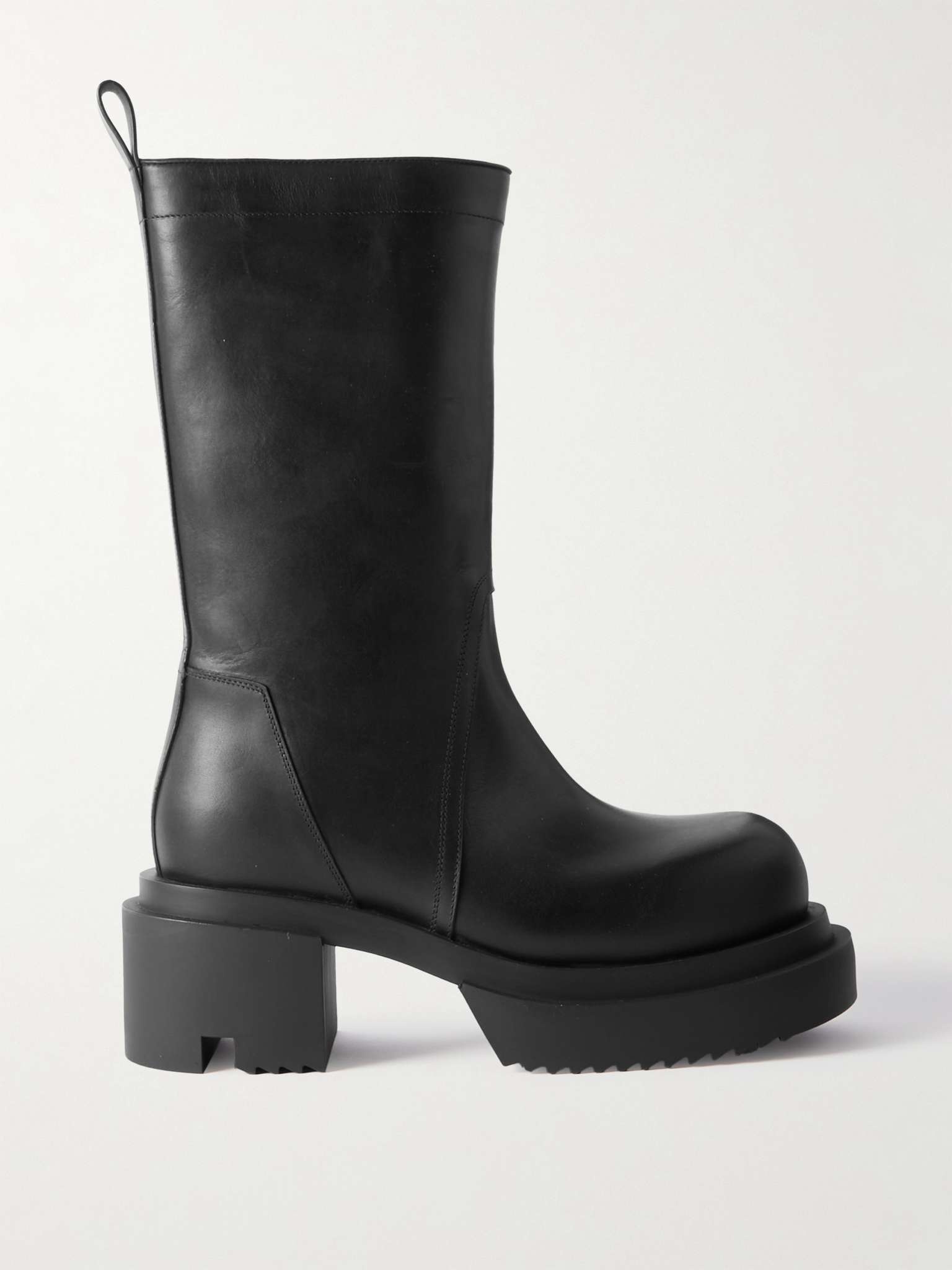 Platform Leather Boots - 1