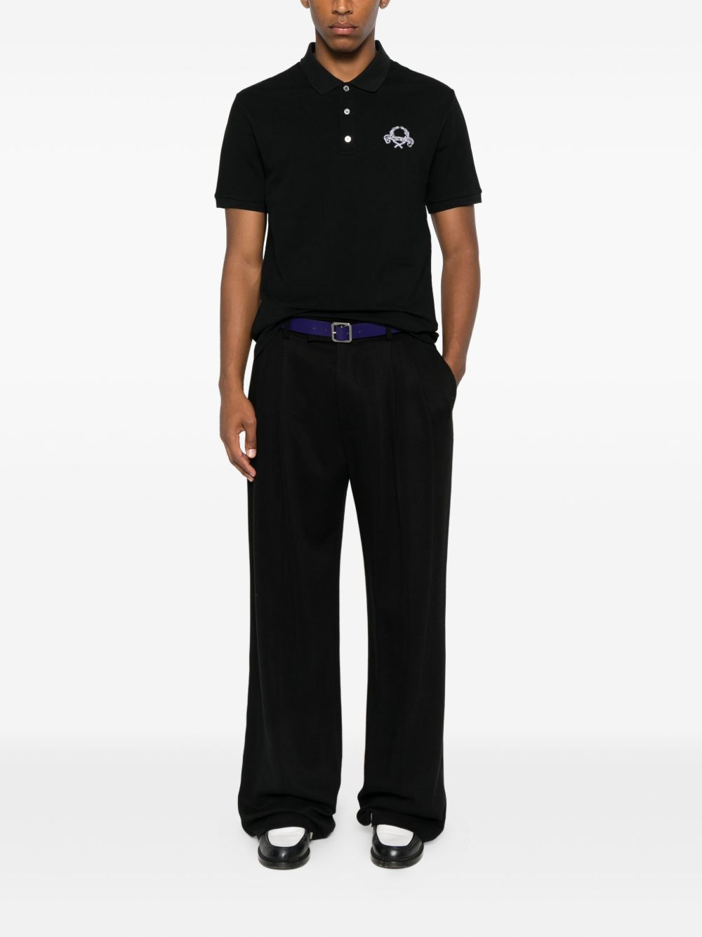 logo-embroidered polo shirt - 2