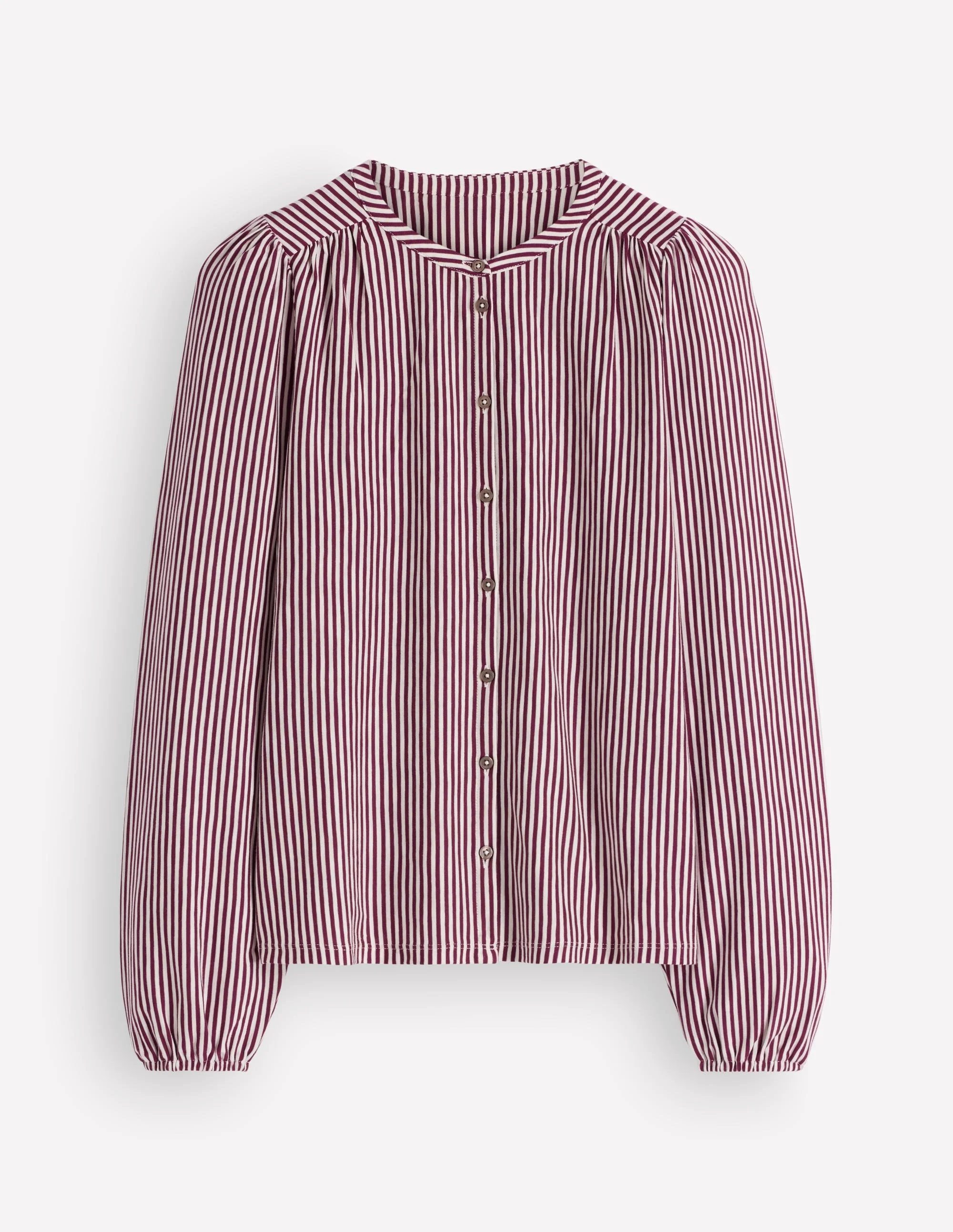 Ara Jersey Shirt-Maroon Banner/ Ivory - 1