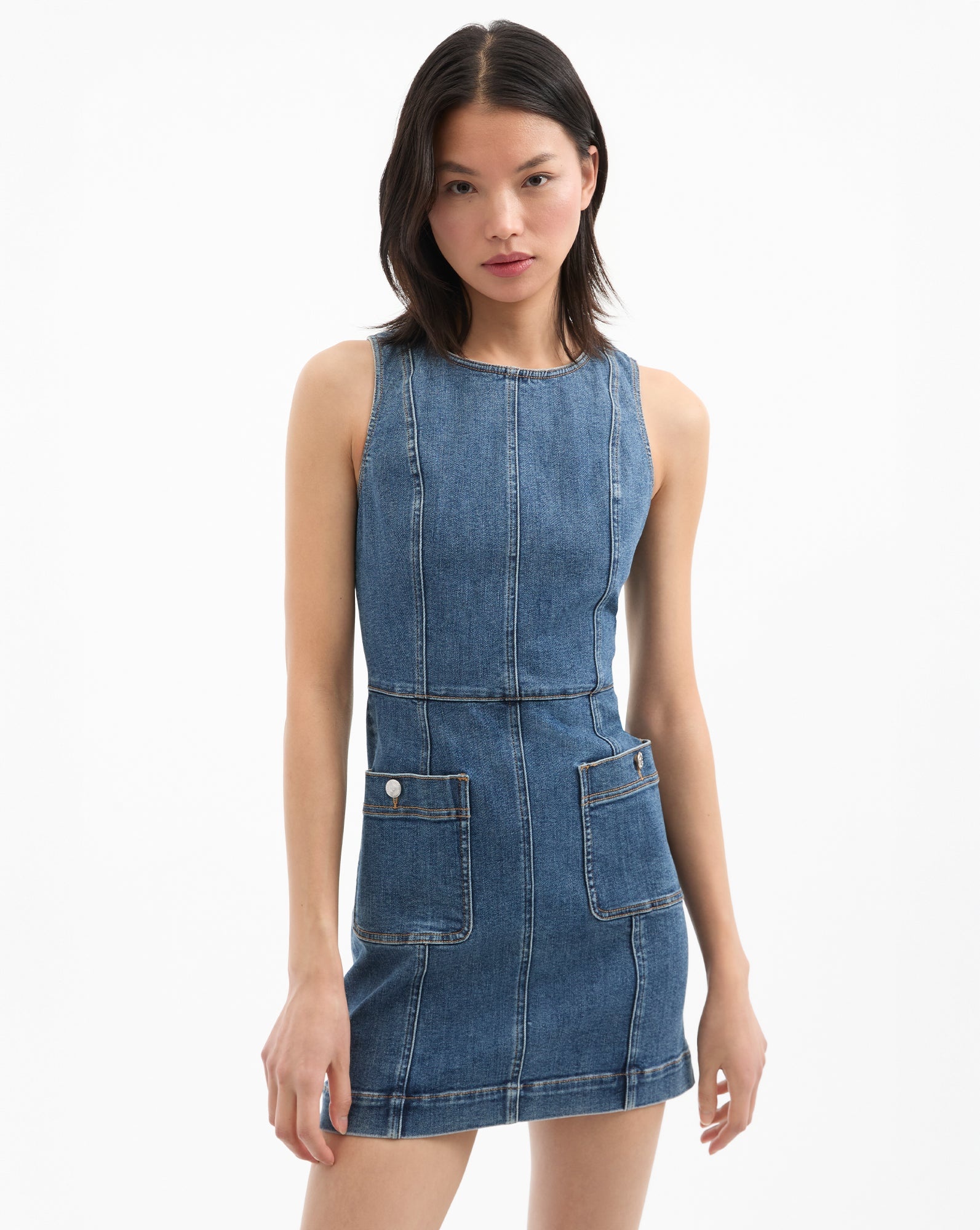 ZAIRE DENIM MINI DRESS - 2