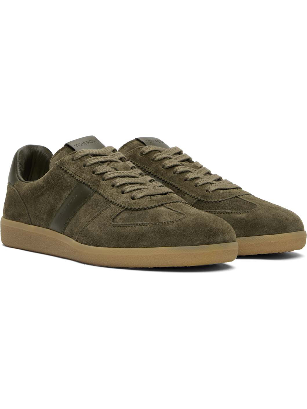 Khaki Suede Archer Sneakers - 4
