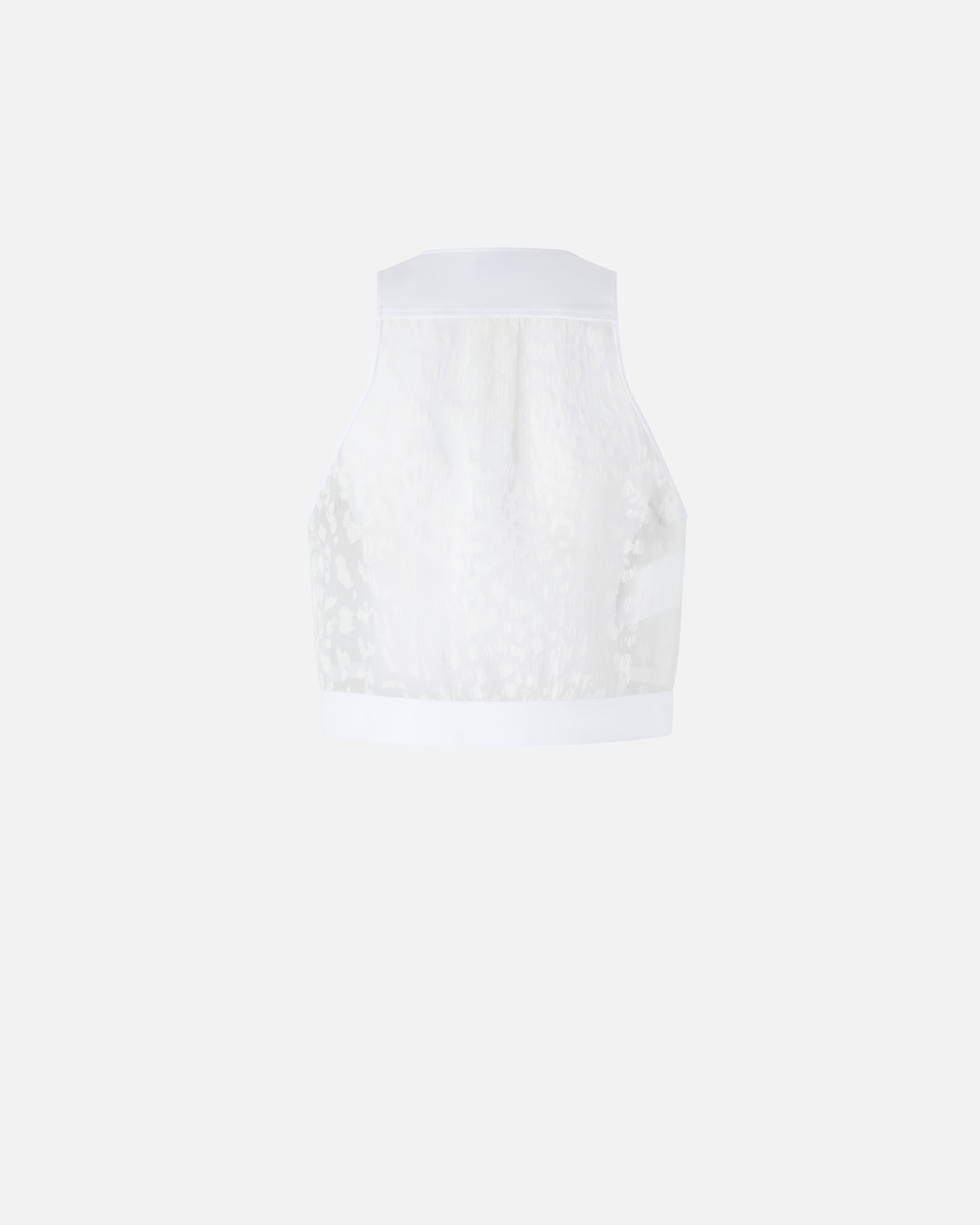 MULTI-POCKET VEST IN LIGHTWEIGHT PRINTED ORGANZA - 2