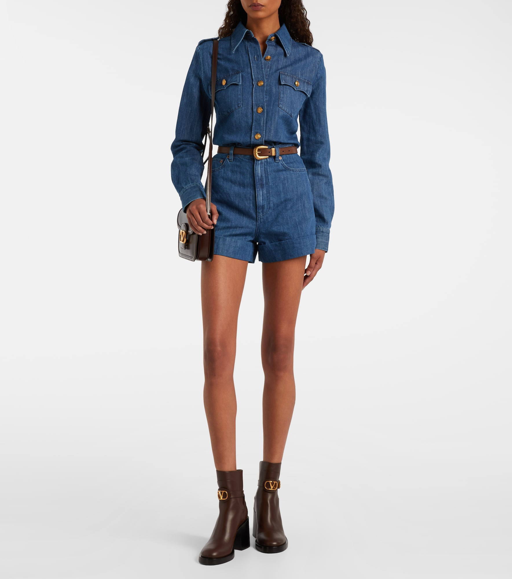 VLogo 70 leather ankle boots - 3