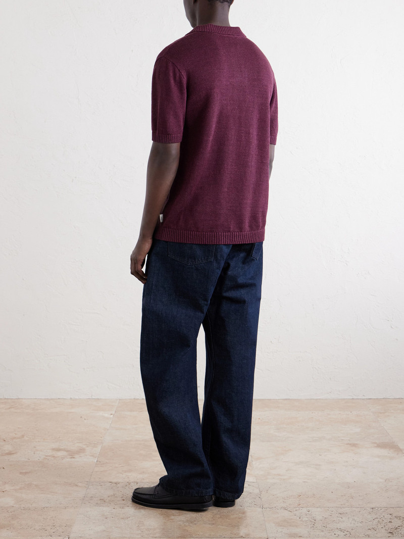 Linen, Silk and Cotton-Blend Polo Shirt 4