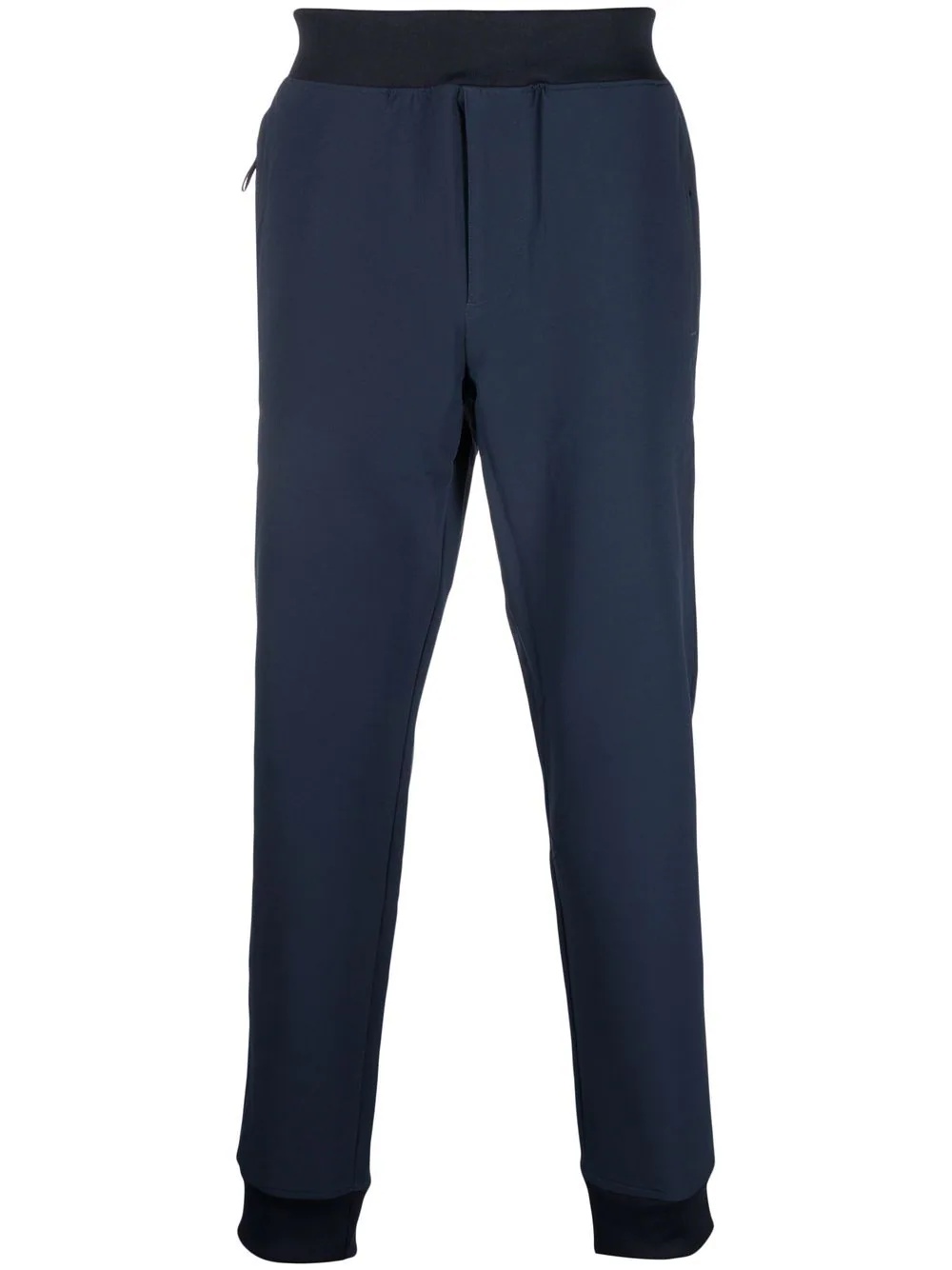 logo-patch tapered trousers - 1