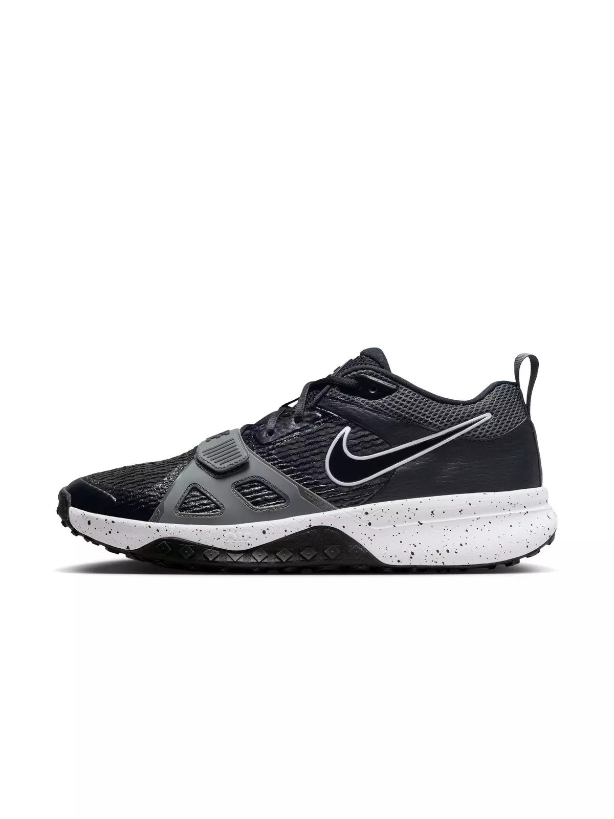 Air Zoom Diamond Elite Turf "Black/White/Iron Grey/Volt" Men's Baseball Shoe - 3