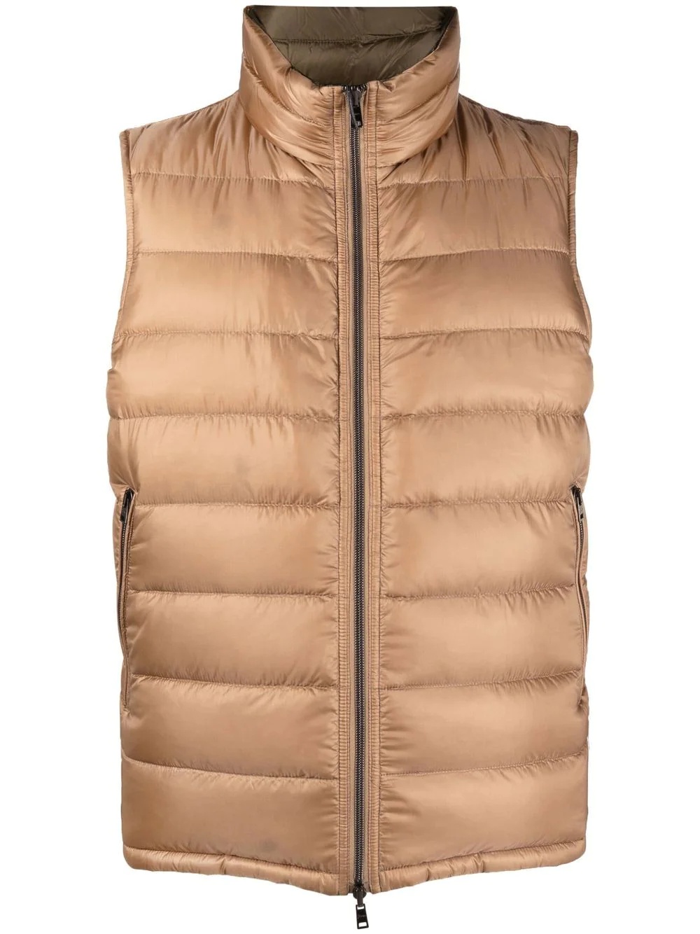 reversible padded down gilet - 1