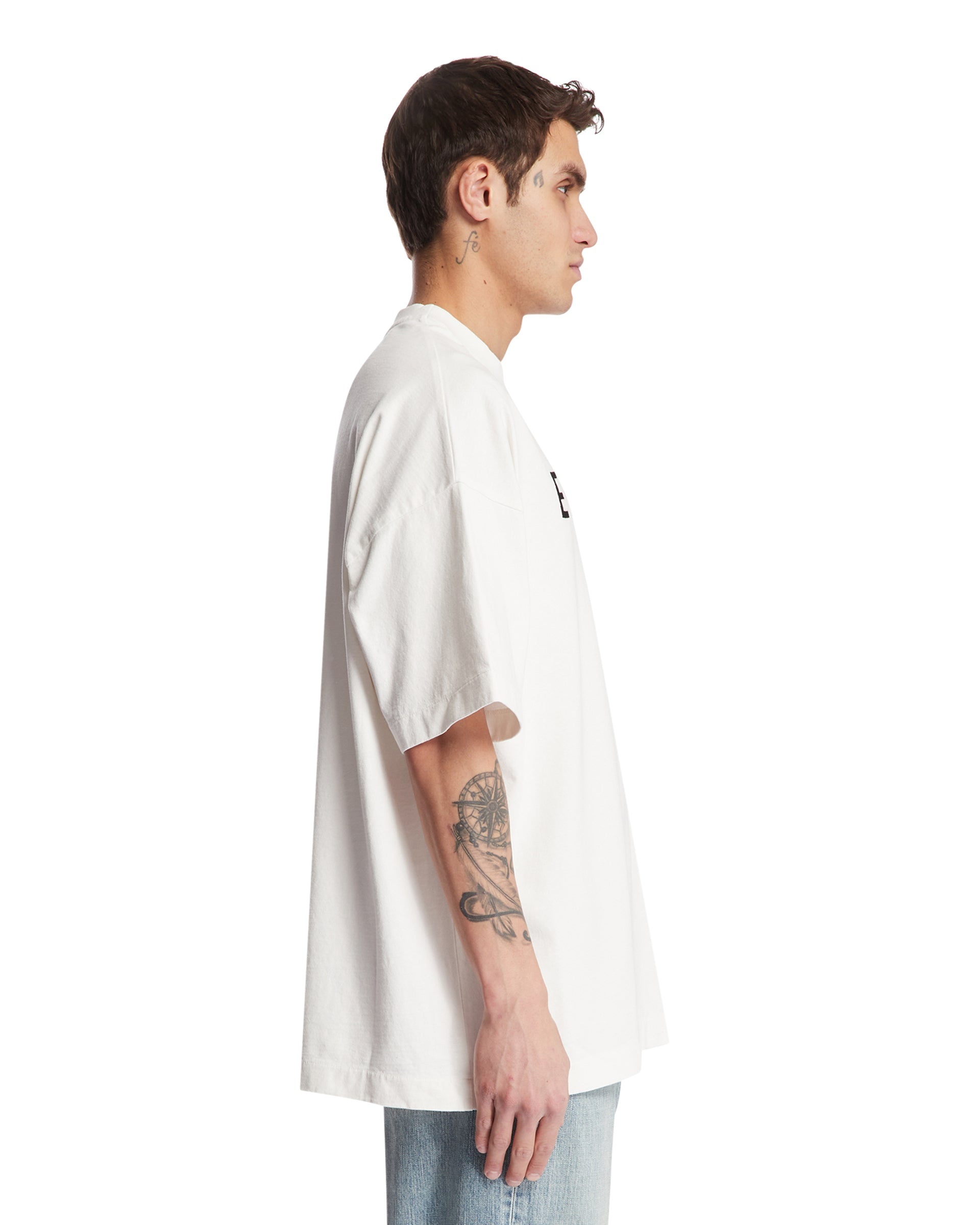 White Printed T-Shirt - 5