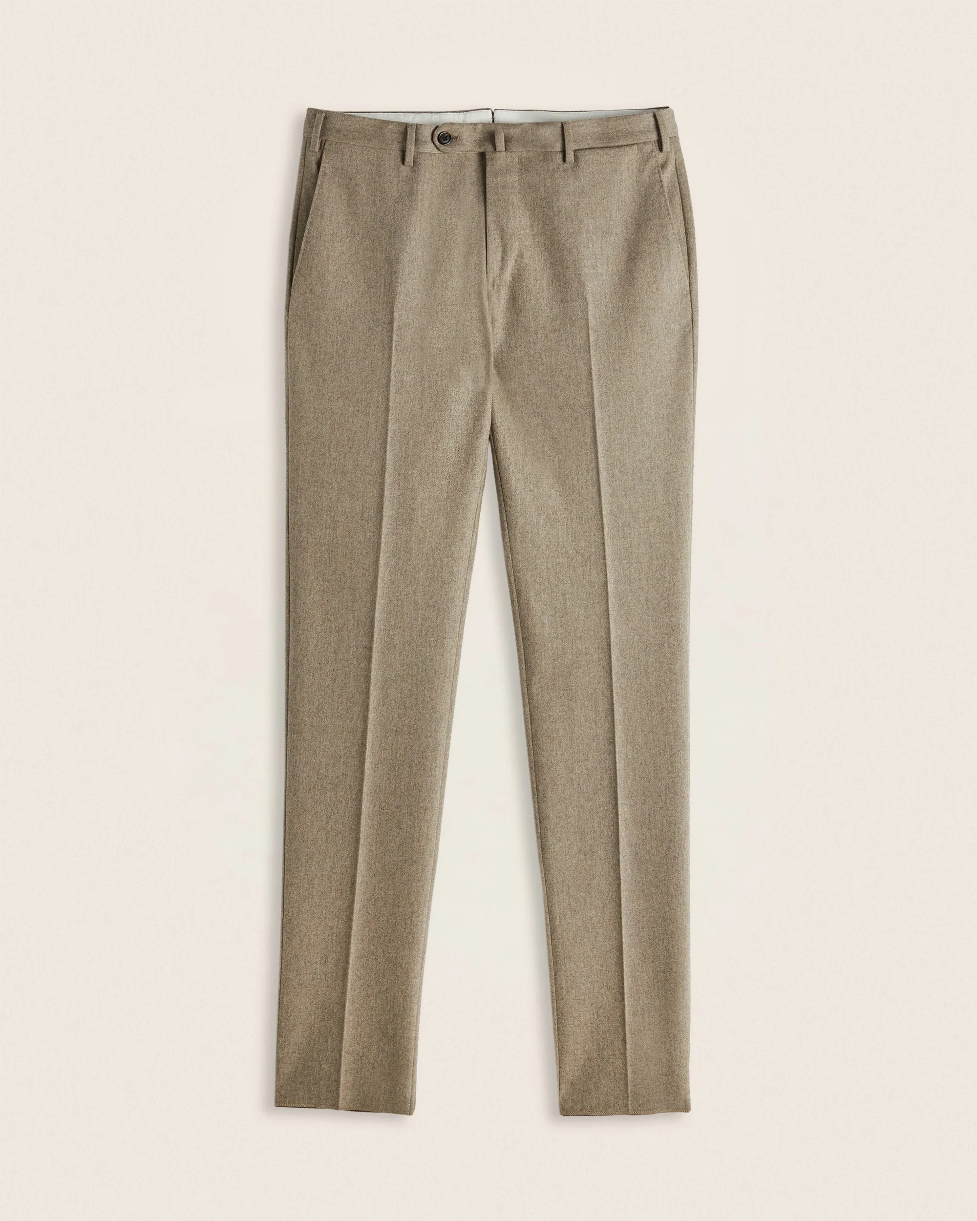 Slim fit wool and cashmere flannel trousers - 1