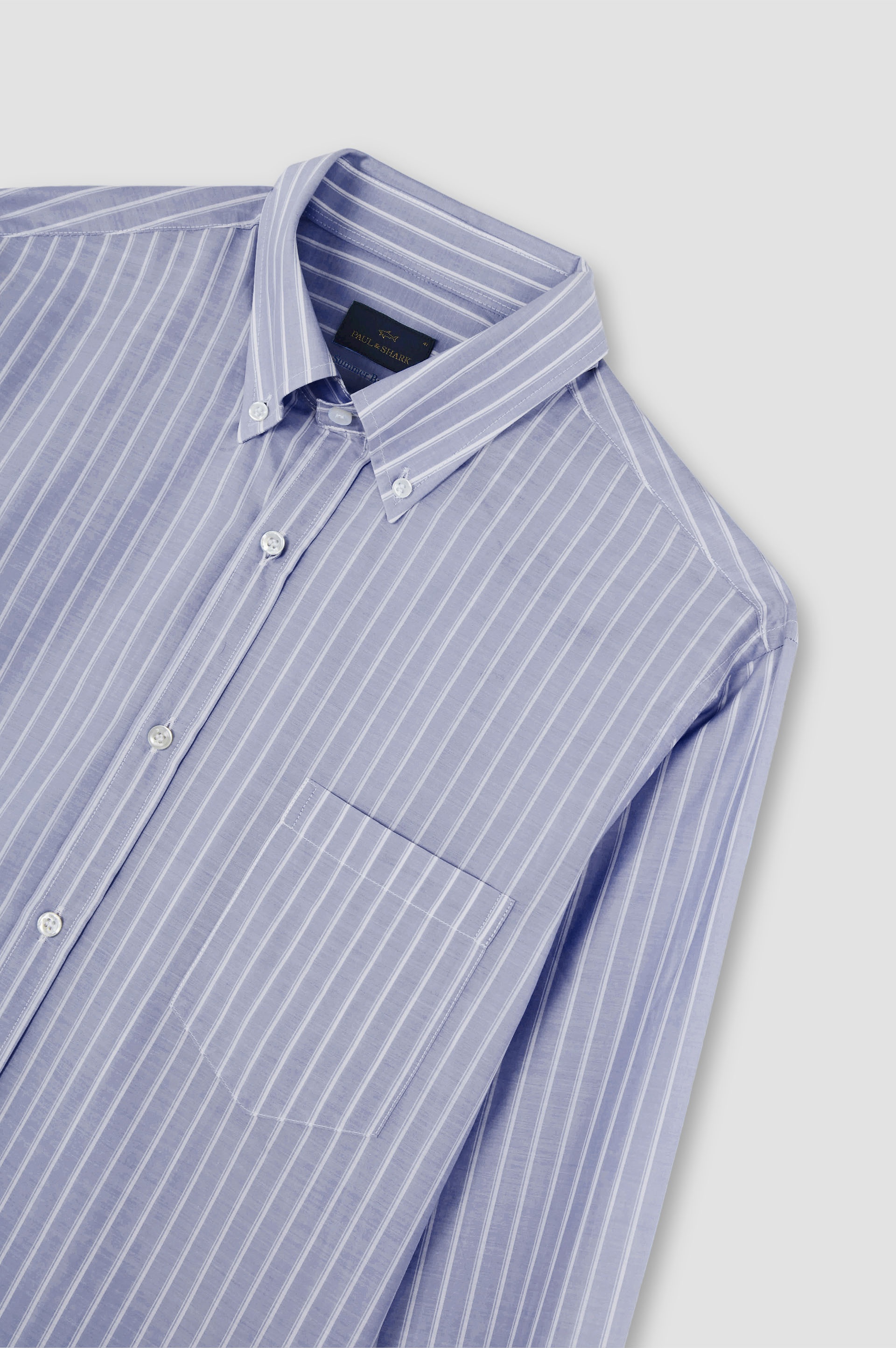 SUMMER BREEZE COTTON BUTTON-DOWN SHIRT - 5