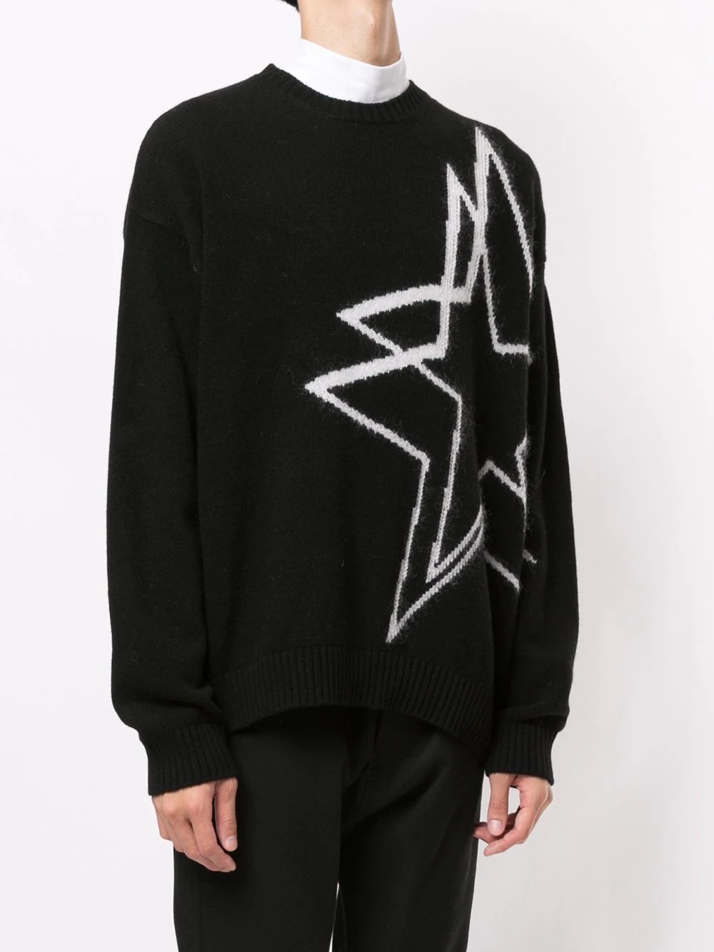 Intarsia-Star Sweater  - 3