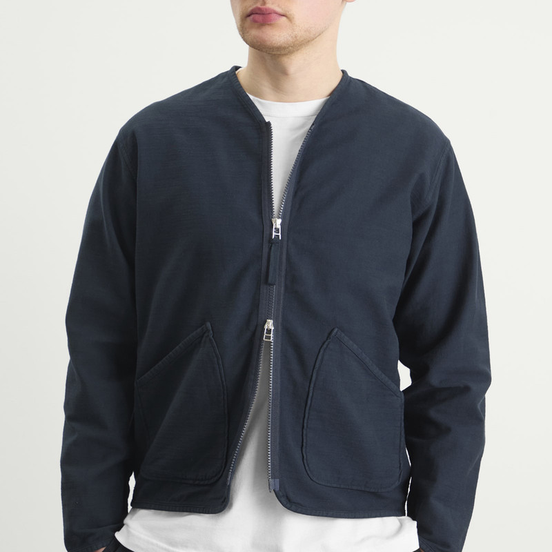 Universal Works Slub Sateen Zip Liner Jacket 5