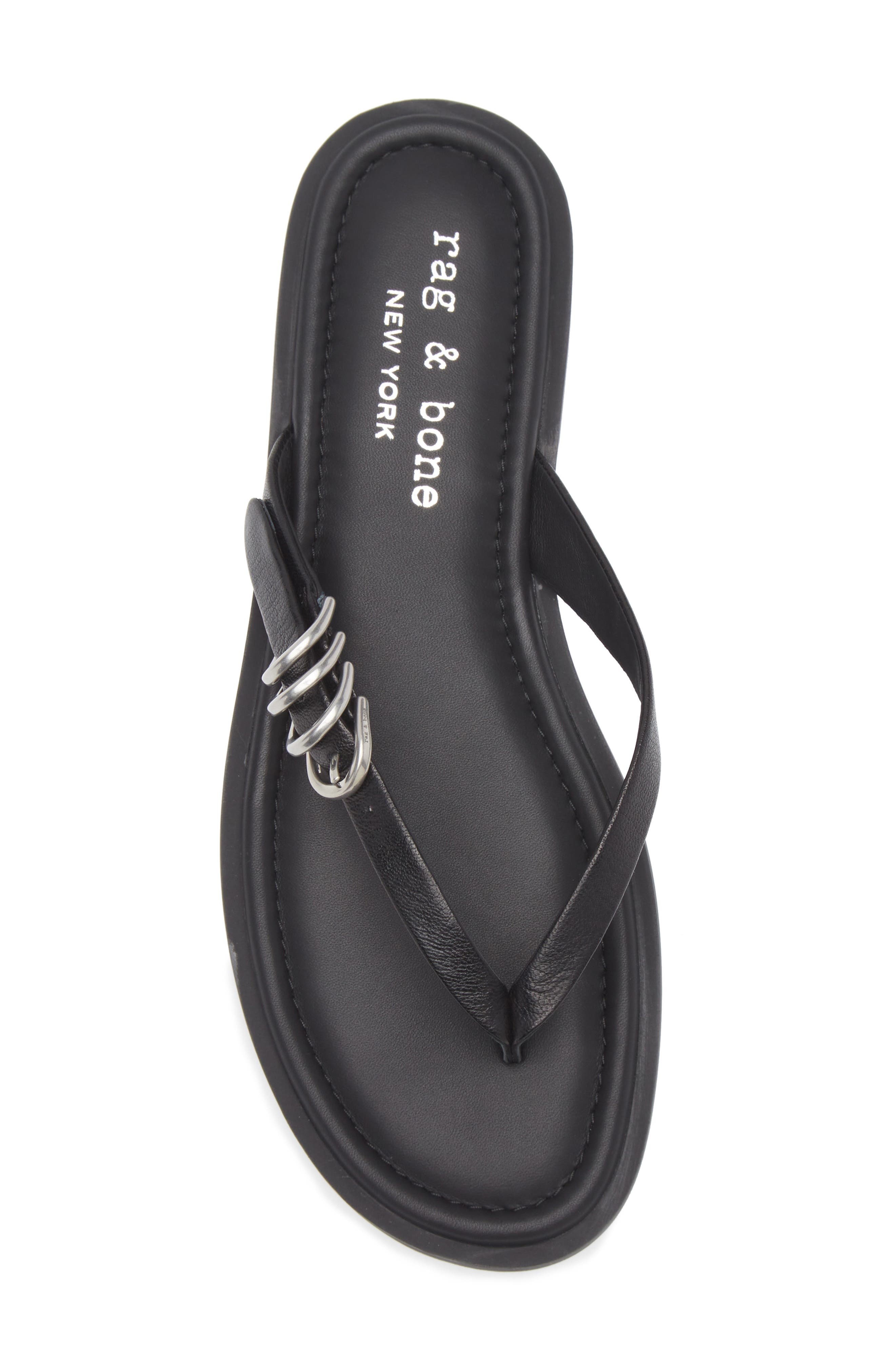 rag & bone Gia Flip Flop in Black at Nordstrom - 5