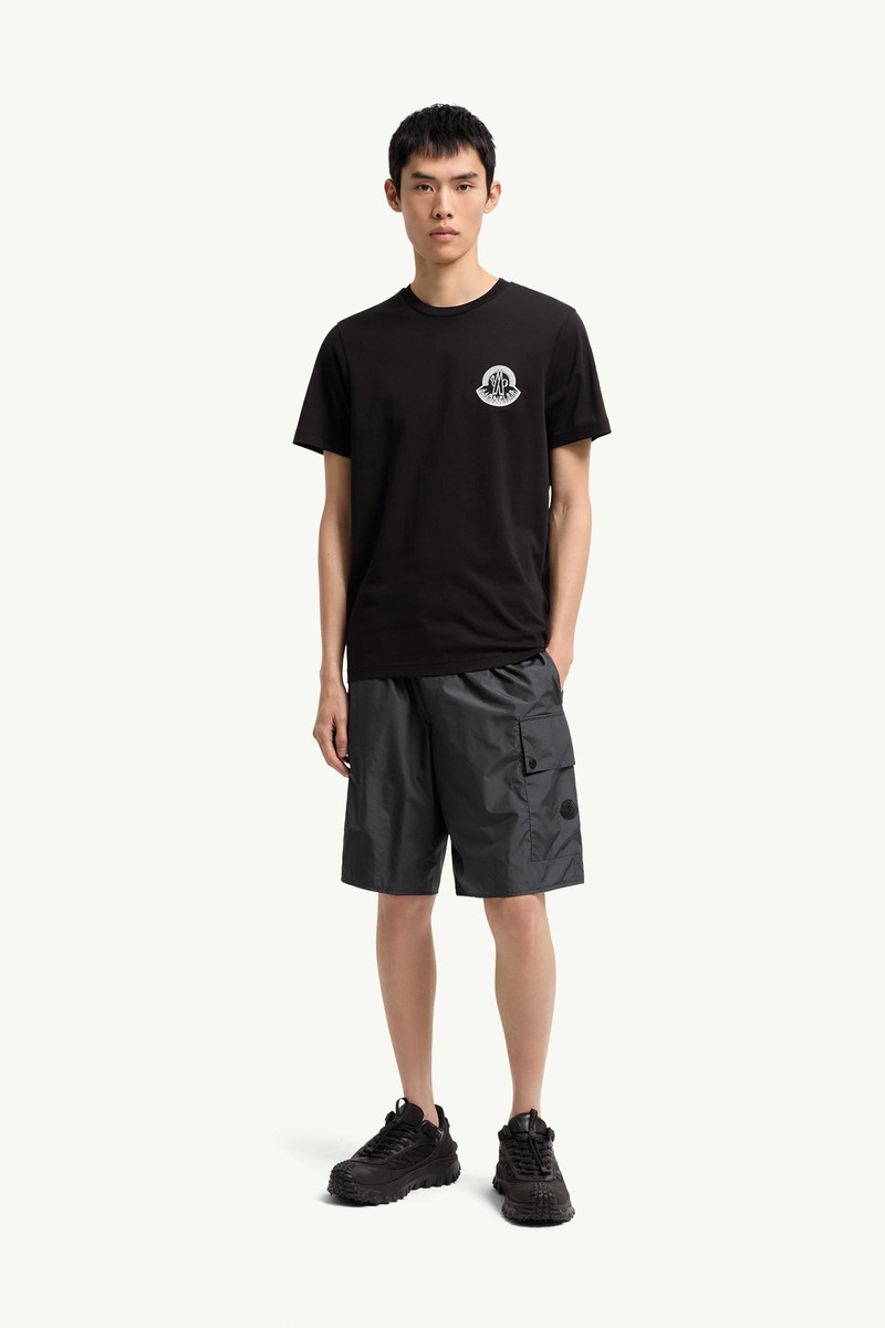 Moncler Logo Cotton Jersey T-Shirt outlook