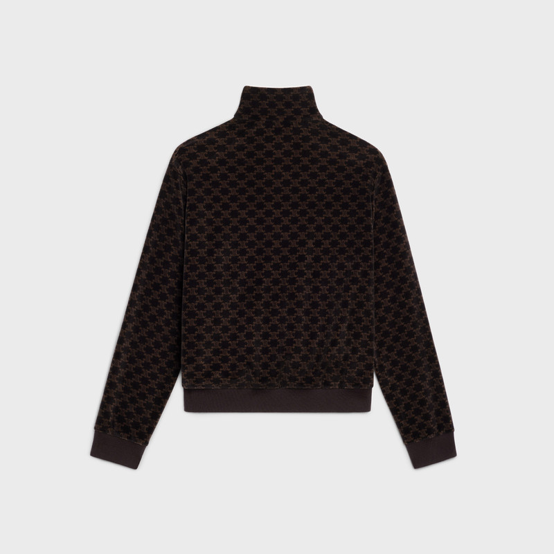 CELINE ZIPPED TRIOMPHE VELORS JERSEY SWEATSHIRT outlook