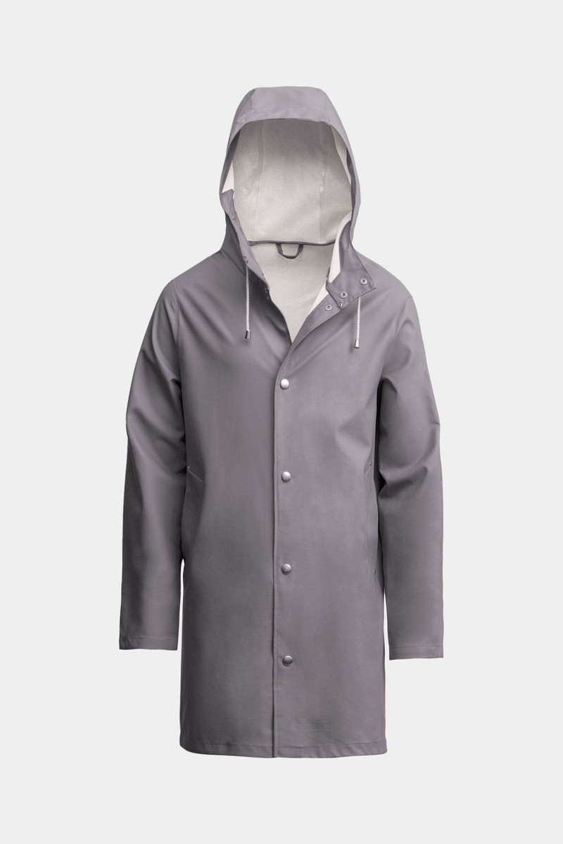 Stutterheim Stockholm Lightweight Raincoat Grey outlook
