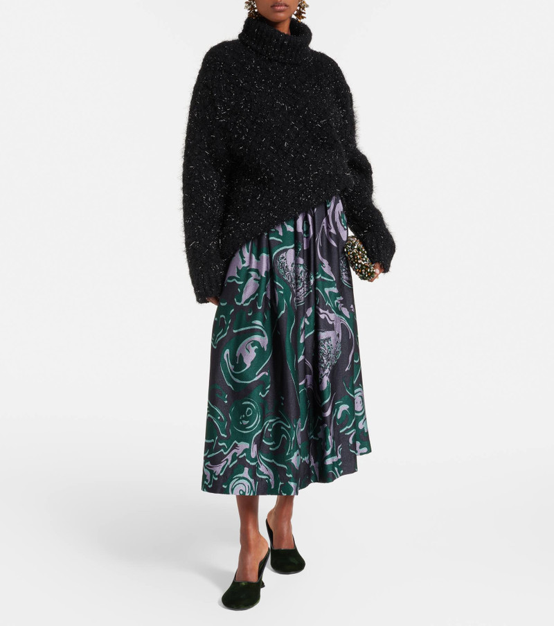 Dries Van Noten Printed midi skirt outlook